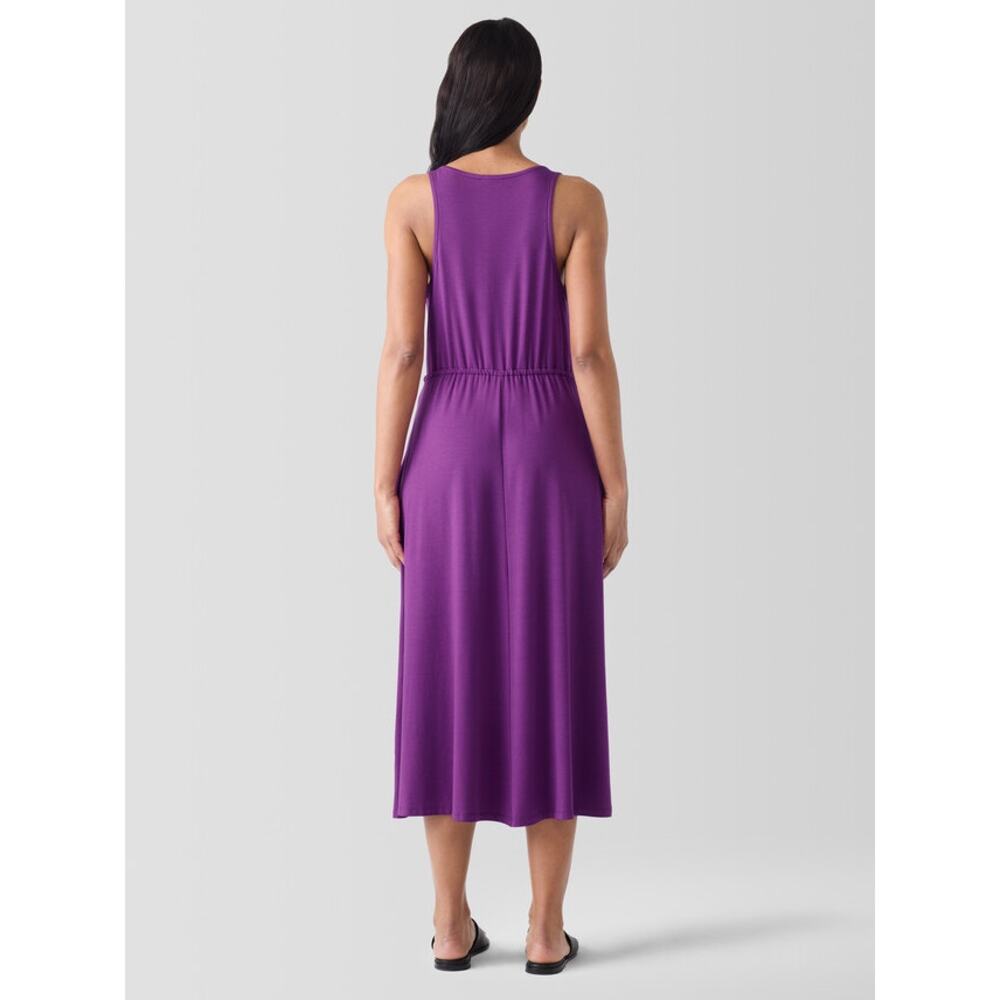 Eileen Fisher - NWOT Jersey Blend Tie Waist Tank Dress Size Small - Picture 11 of 13